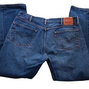 40x32 Fit Levis 501 Mens Jeans Straight Leg Blue Denim Mexico Y2K Faded Punk